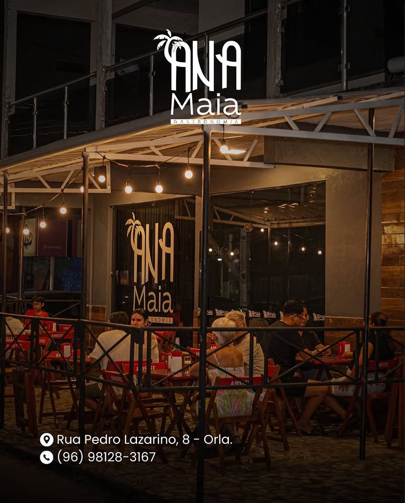 Fachada do Restaurante Ana Maia Gastronomia na orla de Macapá